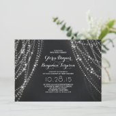 Hintergrund Romantische Einladung zur Hochzeit (Stehend Vorderseite)