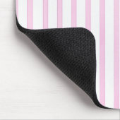Hintergrund-rosa Aquarell-Streifen Mousepad (Ecke)