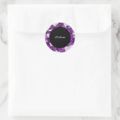 Hintergrund rosa Bücher Runder Aufkleber (Tasche)