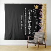 Hintergrund Rosa-Gold-Glitzer-Drilling Wandteppich (Beispiel (Horizontal))