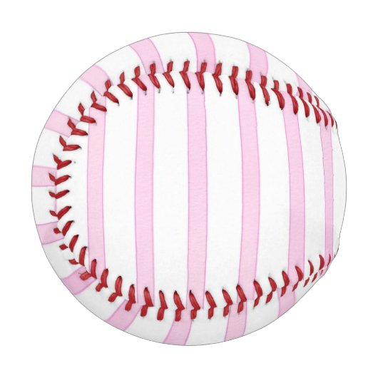 Hintergrund Rosa Streifen Baseball (Vorderseite Links)