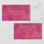 Hintergrund Rosa und orangefarbenes Wasser Visitenkarte (Vorne/Hinten)