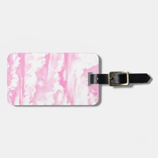 Hintergrund rosa Wolken Mode Gepäckanhänger (Vorderseite horizontal)