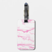 Hintergrund rosa Wolken Mode Gepäckanhänger (Rückseite vertikal)