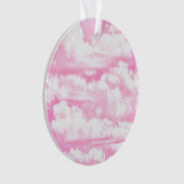 Hintergrund rosa Wolken Mode Ornament (Vorderseite)
