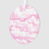 Hintergrund rosa Wolken Mode Ornament (Vorderseite)