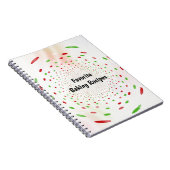 Hintergrund rot und grün dot wirbeln notizblock (Rechte Seite)