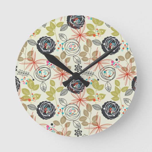 Hintergrund Runde Wanduhr (Vorderseite)