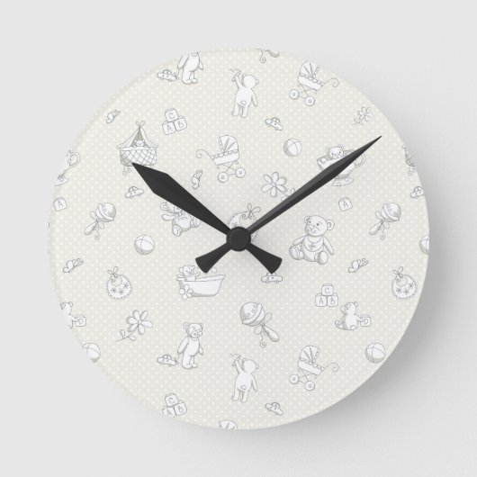 Hintergrund Runde Wanduhr (Vorderseite)