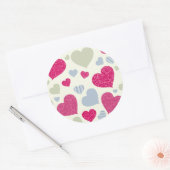 Hintergrund Runder Aufkleber (Umschlag)