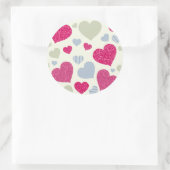 Hintergrund Runder Aufkleber (Tasche)