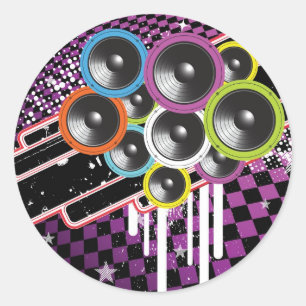 Hintergrund Runder Aufkleber