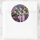 Hintergrund Runder Aufkleber (Tasche)