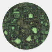 Hintergrund Runder Aufkleber (Vorderseite)