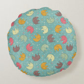 Hintergrund Rundes Kissen (Rückseite)