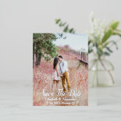 Hintergrund Save the Date Folie Einladungspostkarte (Stehend vorne)