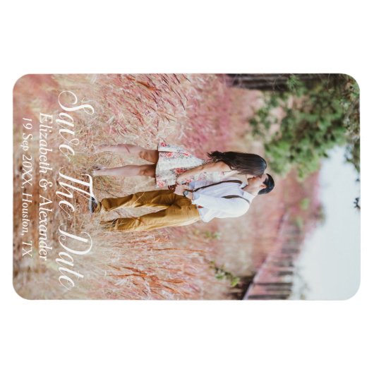 Hintergrund Save the Date Magnet (Horizontal)