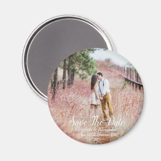 Hintergrund Save the Date Magnet (Vorderseite/Rückseite)