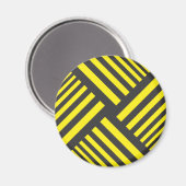 HINTERGRUND SCHWARZ UND GELB MAGNET (Vorderseite/Rückseite)