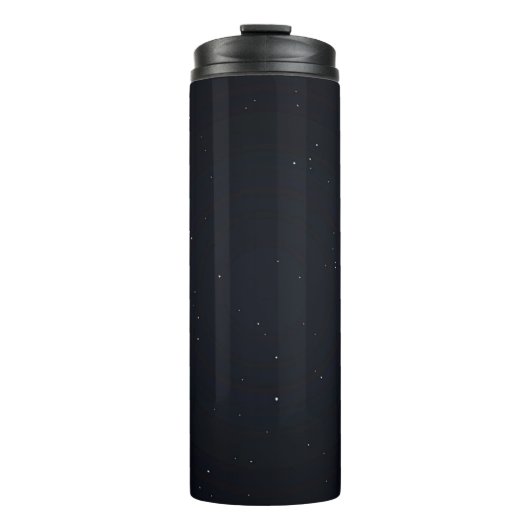 Hintergrund schwarzer Hintergrund Thermosbecher (Vorderseite)