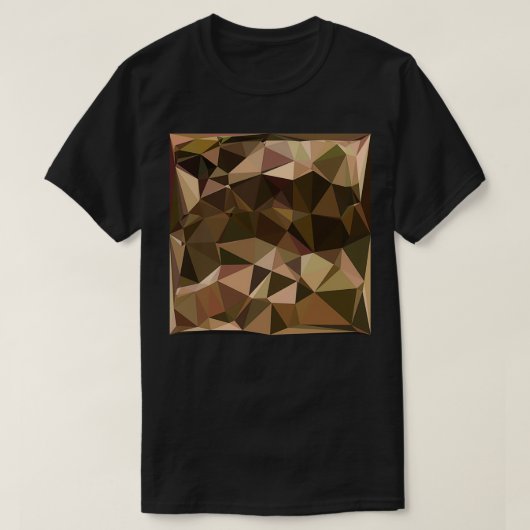 Hintergrund Sienna Abstrakt Low Polygon T-Shirt (Design vorne)