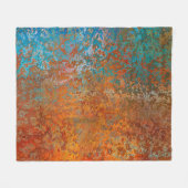 Hintergrund-Struktur Rost alt braun Fleecedecke (Vorderseite (Horizontal))