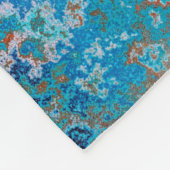 Hintergrund-Struktur Rost alt braun Fleecedecke (Ecke)