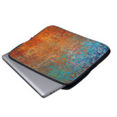 Hintergrund-Struktur Rost alt braun Laptopschutzhülle (Vorne Knopf)