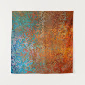 Hintergrund-Struktur Rost alt braun Wandteppich (Vorderseite)