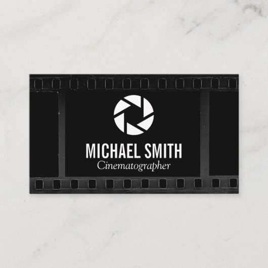 Hintergrund | Symbol für Kameraablensen Visitenkarte (Vorderseite)