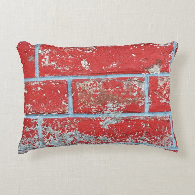Hintergrund-Tapete mit Textur, rot blau Dekokissen (Vorderseite)