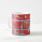 Hintergrund-Tapete mit Textur, rot blau Kaffeetasse (Vorderseite Links)