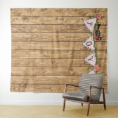 Hintergrund-Tapisserie aus rustikalem Holz Wandteppich (Beispiel (Horizontal))