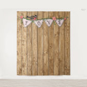 Hintergrund-Tapisserie aus rustikalem Holz Wandteppich (Vorderseite)