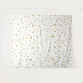 Hintergrund-Tapisserie des Gold-Sparkle-Dot-Fotos Wandteppich (Vorderseite (Horizontal))