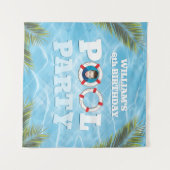 Hintergrund-Tapisserie des Pool-Party - Dekoration Wandteppich (Vorderseite (Horizontal))