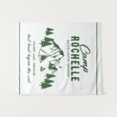 Hintergrund-Tapisserie für Camping Junggeselinnen- Wandteppich (Vorderseite (Horizontal))