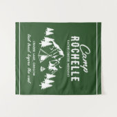 Hintergrund-Tapisserie für Camping Junggeselinnen- Wandteppich (Vorderseite (Horizontal))