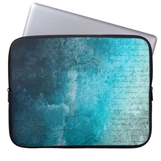 Hintergrund-Textgrunge Vintag Laptopschutzhülle (Vorderseite)