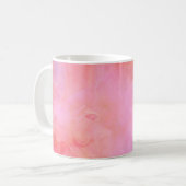 Hintergrund Textur rosa Kaffeetasse (Vorderseite Links)