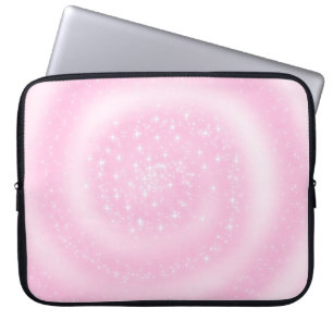 Hintergrund transparenter Sternstrudel Laptopschutzhülle