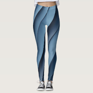 Hintergrund überlappender Formen in der Blues Leggings