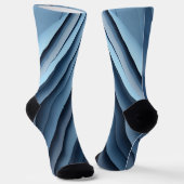 Hintergrund überlappender Formen in der Blues Socken (Gewinkelt)