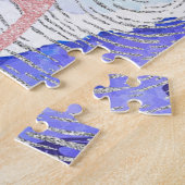Hintergrund und Glitzer der Wasserfarbe Puzzle (Seite)