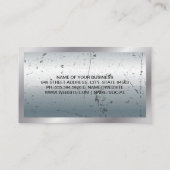 Hintergrund und Grenze der Metallic Visitenkarte (Rückseite)