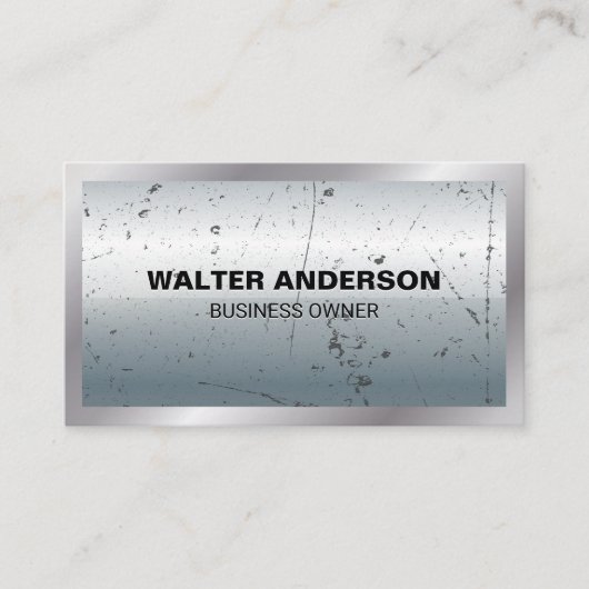 Hintergrund und Grenze der Metallic Visitenkarte (Vorderseite)