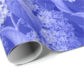 Hintergrund und Schmetterlinge der Blauen Flora Geschenkpapier (Rolleneckpunkt)