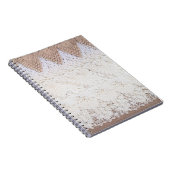 Hintergrund und Textur der Spitzen Notizblock (Rechte Seite)