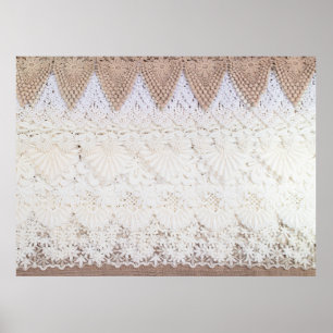 Hintergrund und Textur der Spitzen Poster