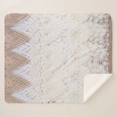 Hintergrund und Textur der Spitzen Sherpadecke (Vorderseite (Horizontal))